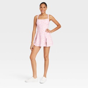 Women's Knit Square Neck Slit Active Dress - JoyLab™ - 1 of 4