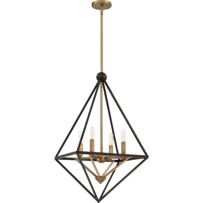 Quoizel Lighting Louvre 4 - Light Chandelier in  Western Bronze