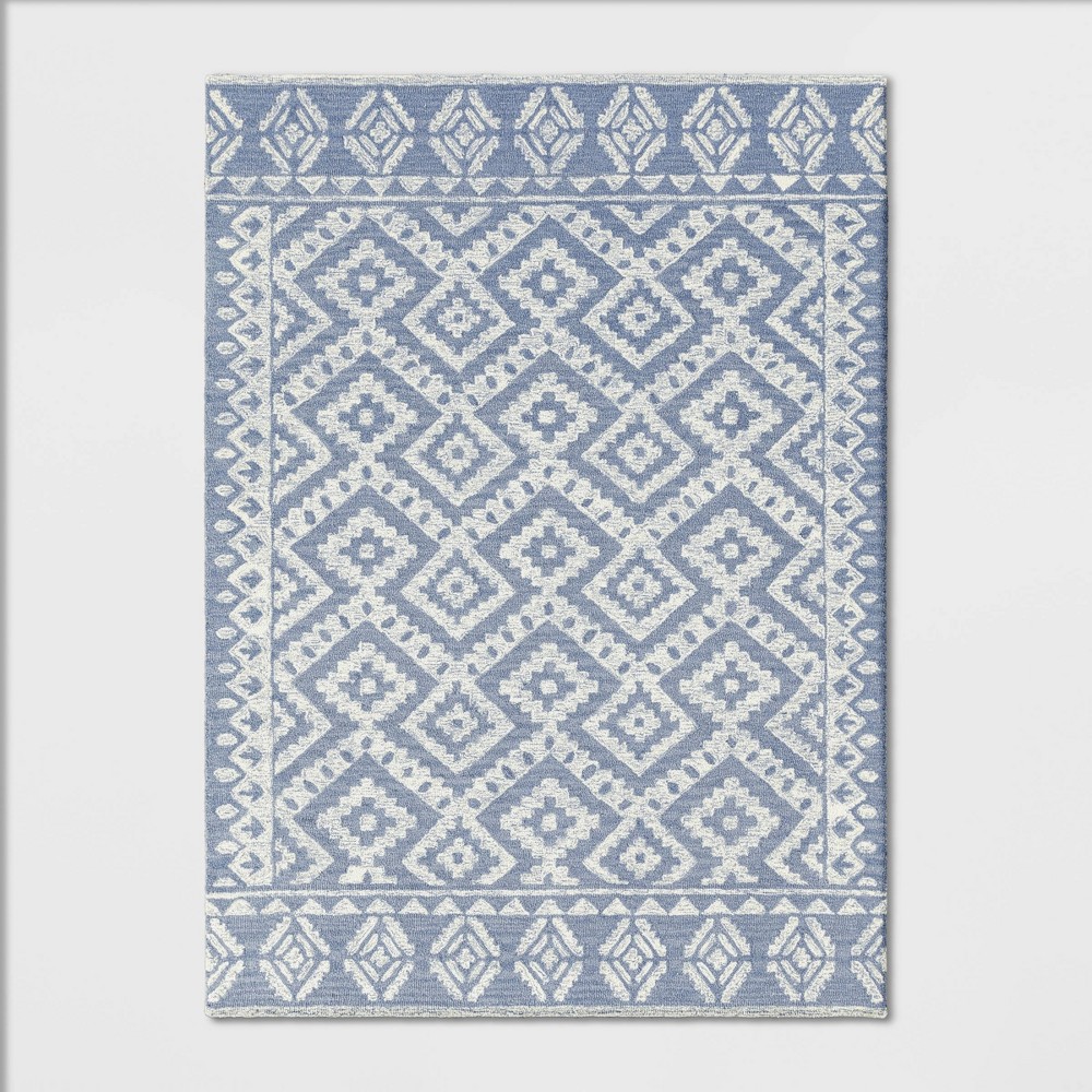 5'X7' Jacamar Tribal Design Tufted Area Rug Gray - Opalhouse was $179.99 now $89.99 (50.0% off)