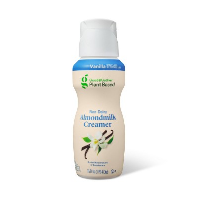 Plant Based Vanilla Non-Dairy Almondmilk Creamer - 1pt - Good & Gather™