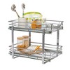 Glidez Multipurpose Chrome-Plated Steel Pull-Out/Slide-Out Basket Storage Organizer for Under Cabinet Use - 2-Tier Design - Chrome - image 4 of 4