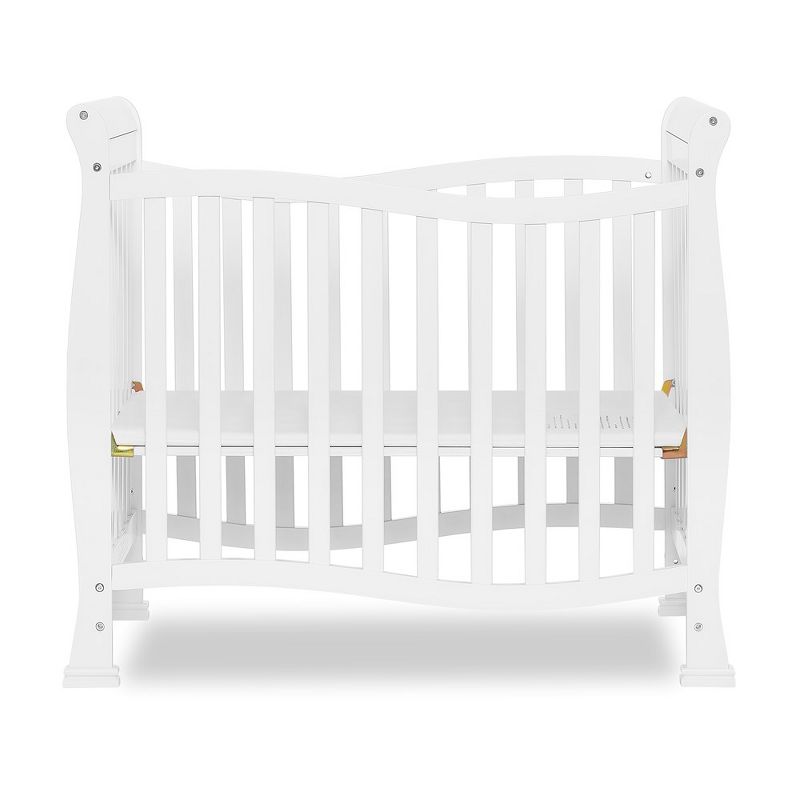 Dream On Me Piper 4-in-1 Convertible Mini Crib, White, 4 of 5