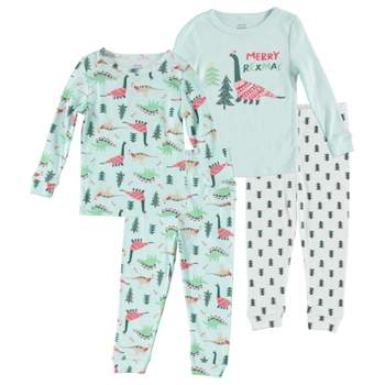 Chick Pea Baby Girl Toddler and Infant Pajama Long and Short Sleeve Matching combos 4 PC Set