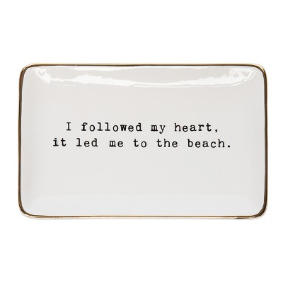 C&F Home Followed Heart To Beach Tray