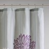 PAGED 72x72 Inch Shower Curtain Modern Cotton Shower Curtain with Large Floral Print for Bathroom, Machine Washable - 4 of 4