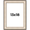 PosterPalooza | Contemporary Silver Picture Frame - UV Acrylic, Foam Board Backing, Hanging Hardware - 2 of 4
