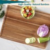 COZONY Acacia Wood Cutting Board with Juice Groove, Extra Thick Butcher Block for Meat Prep and Serving - 3 of 4