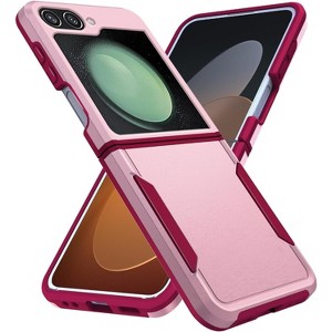 Entronix Case Compatible with Galaxy Z Flip 5 - Soft-Touch Dual-Layer Sleek Cover - 1 of 4