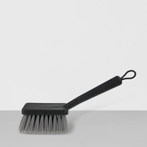 Great Value Iron Handle Multi-Purpose Cleaning Scrub Brush, White 