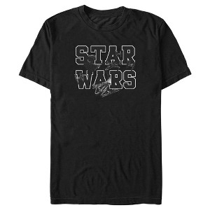 Men's Star Wars: A New Hope Spaceships Logo T-Shirt - 1 of 4