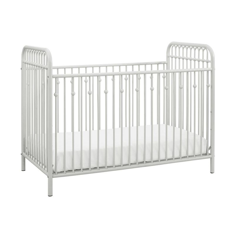 Little Seeds Monarch Hill Ivy Metal Crib with Safety 1st Nighty Night Baby & Toddler Mattress, 2 of 13