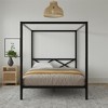DHP Remna Queen Metal Canopy Bed, Black - 2 of 4