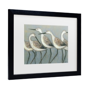 Trademark Fine Art -Norman Wyatt 'Shore Birds I' Matted Framed Art - 1 of 3