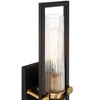 Stiffel Ramos 24" High Black and Brass 2-Light Wall Sconce - 4 of 4