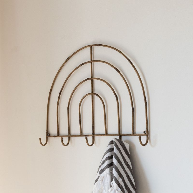 5 Hook Metal Wall Hanger by Foreside Home & Garden, 2 of 8