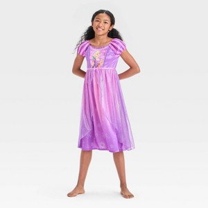 Girls' Tangled Rapunzel NightGown - Purple - 1 of 3