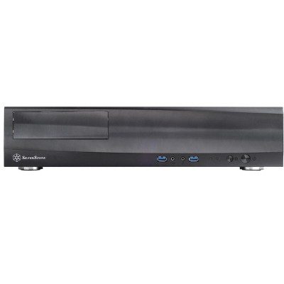 SilverStone Black Micro ATX Media Center Case with USB 3.0