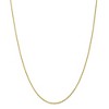 Black Bow Jewelry 1.5mm 10k Yellow Gold Polished Loose Rope Chain Necklace - 3 of 4