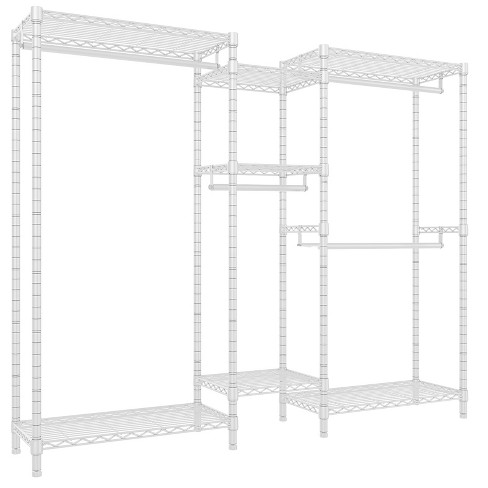 VIPEK V6 Wire Garment Rack Heavy Duty Clothes Rack Metal with Shelves,  Freestanding Portable Wardrobe Closet