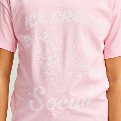 Детские Cat & Jack Girls' Oversized Short Sleeve Graphic Jersey T-Shirt - Cat & Jack™ Pink L — фото 2