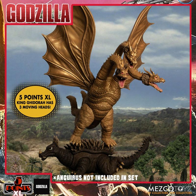 Mezco Toyz Godzilla Destroy All Monsters (1968) 5 Points XL Round 2 Boxed Set, 5 of 10