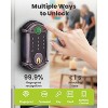 ZACHVO Keyless-Entry Wi-Fi Deadbolt Smart Lock with Fingerprint, Keypad, Key Fob, Smartphone App Control, Auto-Lock, IP56 Waterproof, Venetian Bronze - 3 of 4
