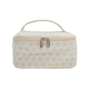 Unique Bargains Lightweight Square Dots Travel Cosmetic Bag 1 Pc - 1 of 4