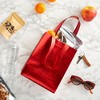 Sparkle and Bash 20 Pack Medium Reusable Tote Bags with Handles, Metallic Red Grocery Shopping Bags, 10 x 8 In - 3 of 4