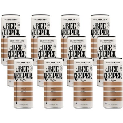 Beekeeper Coffee Cold Brew Mocha Latte - Case of 12/8 fz