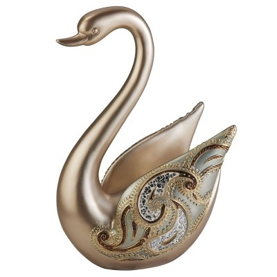 Aurora Paisley Decorative Swan (14"H)