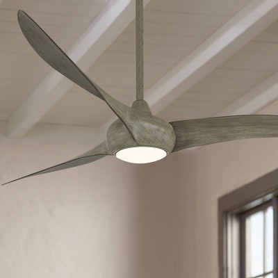 65" Driftwood Finish Ceiling Fan with LED Light and Remote