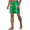 Lars Amadeus Men's Colorful Drawstring Elastic Waist Board Shorts 2 Pcs - 4 of 4