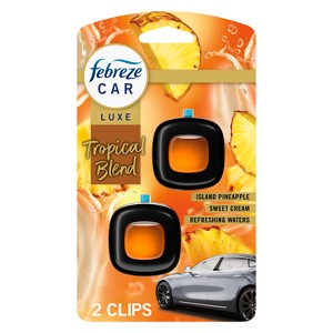 Febreze Luxe Car Air Freshener - Tropical Blend - 0.14 fl oz/2ct - 1 of 4