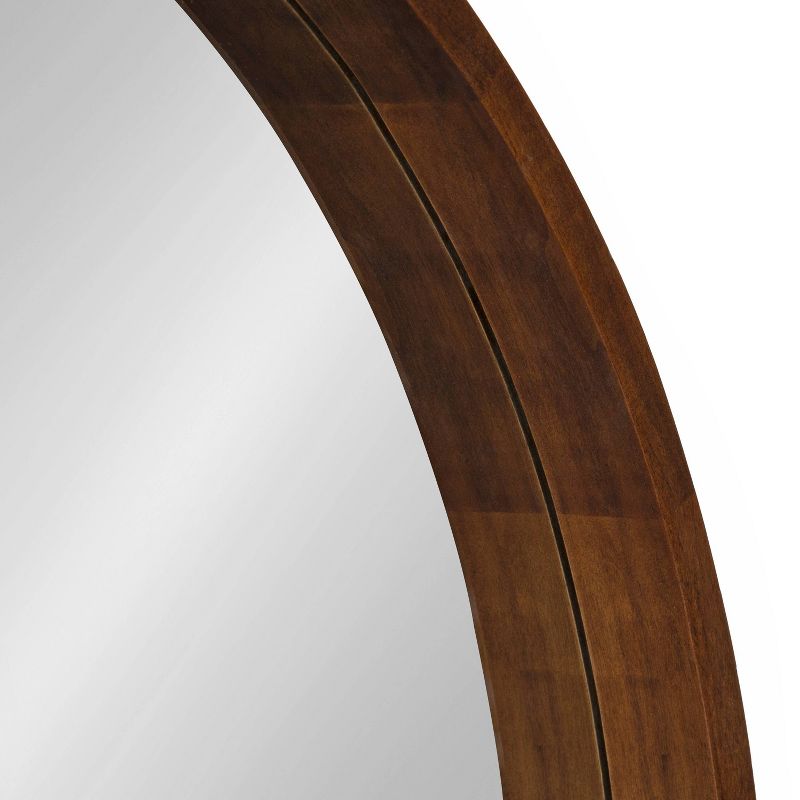 36&#34; Hutton Round Wall Mirror Walnut Brown - Kate &#38; Laurel All Things Decor, 4 of 7