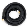 Apache 98108802 25 Foot Industrial Rubber Garden Water Hose with Heavy Duty MGHT x FGHT Brass Fittings and 1 Bend Restrictor, Black - 2 of 4