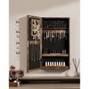 SONGMICS Jewelry Cabinet Armoire with Mirror Jewelry Storage Organizer Box Wall-Mounted Space Saving - 3 of 4