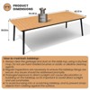 Crestlive Products Outdoor Dining Set Patio Dining Table with Rattan Dining Chairs Wooden-Like Top and Aluminum Frame Umbrella Hole - 3 of 4