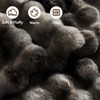 Itopfox Faux Fur Throw Blanket, 1000GSM Fluffy Soft Bubble Blanket for Couch Bed, Cozy Plush Warm and Thick Fuzzy Rabbit Lola Throw - 2 of 4