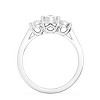 GILDED 1/4 CTTW Lab Grown Diamond 3-Stone Anniversary Band Ring in Sterling Silver, Size 7 - 3 of 4