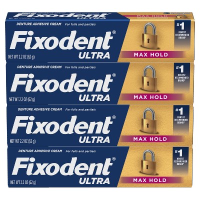 Fixodent Ultra Max Hold Secure Denture Adhesive 2.2oz