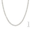 Slickblue Luxurious 18" Necklace with 35.28 Carat CZ, Gold or Silver Finish, Trillion Cut, Women's Jewelry - 4 of 4