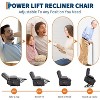 Coucheta Power Lift Recliner Chair - Heated Massage, Oversized Electric Recliner with Cup Holders (38"W) - 3 of 4