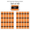 Big Dot of Happiness 2025 Orange Graduation Party - Mini Candy Bar Wrapper Stickers - Small Favors - 40 Count - 3 of 4