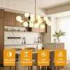 BAOURE Mid Century Modern Sputnik Chandelier, 16-Light Chandeliers over Table, Linear Chandelier Dining Room Light Fixture - 3 of 4
