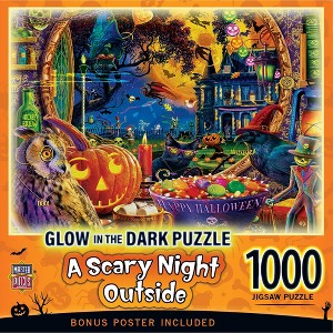 MasterPieces 1000 Piece Halloween Jigsaw Puzzle - A Scary Night Outside - 1 of 4