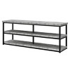 Syemin TV Stands and Consoles for 65" Entertainment Center with Storage Cabinets Mid Century Media TV Console Table, Brown, 17"*63"*25" - 3 of 4