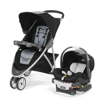 black and white travel system