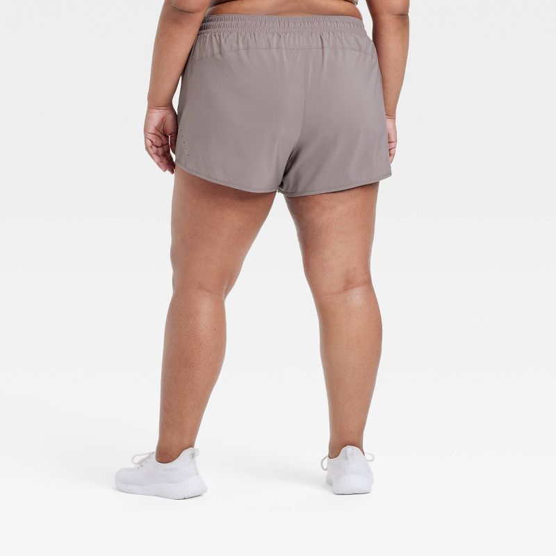 Women's Woven Mid-Rise Run Shorts 3" - All In Motion™, 2 of 4