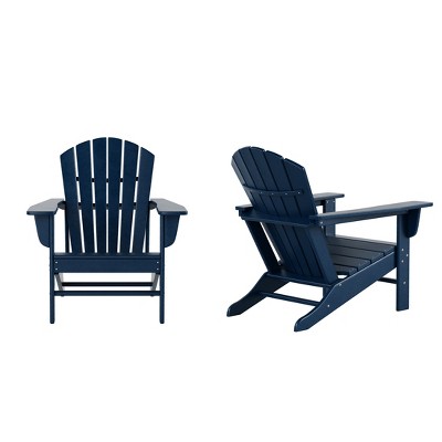 WestinTrends Dylan HDPE Outdoor Patio Adirondack Chair (Set of 2)