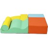Soft Foam Climbing Blocks Set, 6 in 1 Climbing Crawling Sliding Building Blocks for Preschoolers Kids, Indoor Active Playset - 2 of 4
